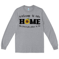 Heather Grey welcome to our Home Sunflower Long Sleeve Tee - Bettercallsaul