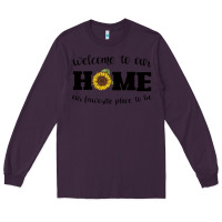 Plum welcome to our Home Sunflower Long Sleeve Tee - Bettercallsaul