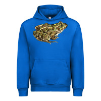 Cobalt northern leopard frog Urban Hoodie - LillyAllenDesigns