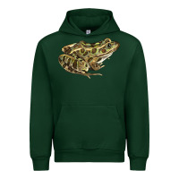 Forest Green northern leopard frog Urban Hoodie - LillyAllenDesigns