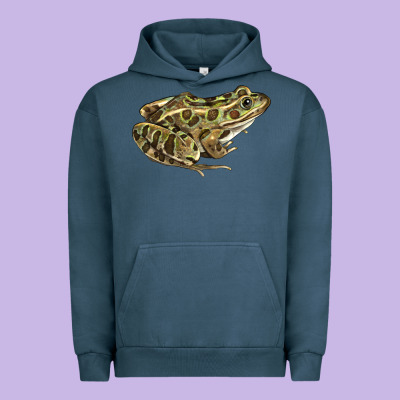 Northern Leopard Frog Urban Hoodie Designed By Lillyallendesigns