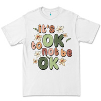 White it's ok to not be ok Premium Tee - MaliasSmallBusiness