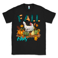 Black Fall Vibes Chicken Classic Tee - LillyAllenDesigns