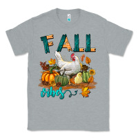 Heather Grey Fall Vibes Chicken Classic Tee - LillyAllenDesigns