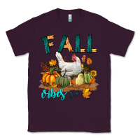 Plum Fall Vibes Chicken Classic Tee - LillyAllenDesigns