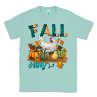 Seafoam Fall Vibes Chicken Classic Tee - LillyAllenDesigns