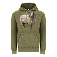 Vintage Olive navajo churro sheep Vintage Hoodie - LillyAllenDesigns