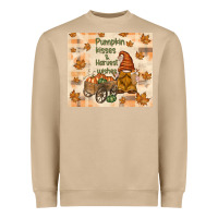Mushroom pumpkin kisses and harvest wishes Heavyweight Sweatshirt - TumblerDesignByShophia
