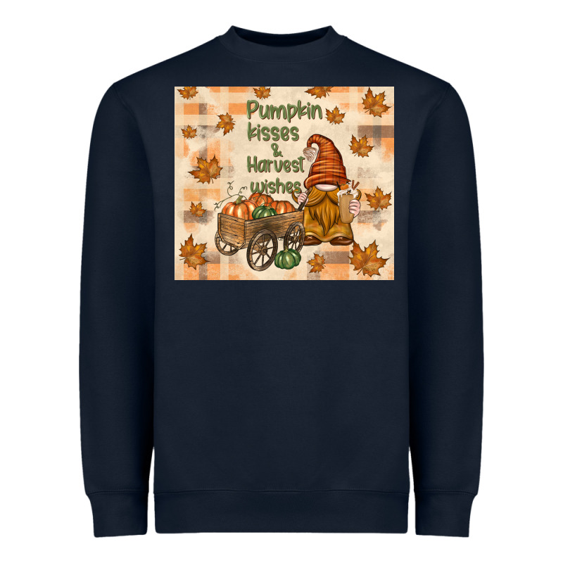 Pumpkin Kisses And Harvest Wishes Heavyweight Sweatshirt by TumblerDesignByShophia | Teevron