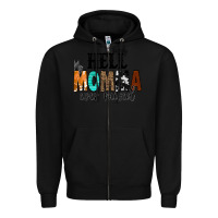 Black The Only Hell my Momma Ever Raised Zipper Hoodie - CowCowDesign