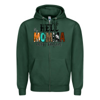 Sports Green The Only Hell my Momma Ever Raised Zipper Hoodie - CowCowDesign