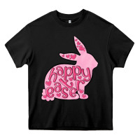 Black happy easter rabbit Heavy Core Tee - MaliasSmallBusiness