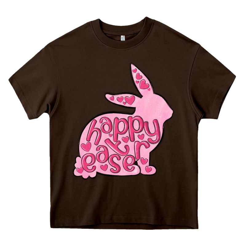 Happy Easter Rabbit Heavy Core Tee by MaliasSmallBusiness | Teevron