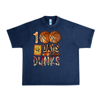 Navy 100 of days slam dunks Urban Heavy Tee - SublimationCraftShop