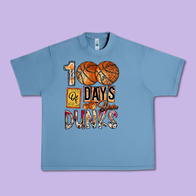 100 Of Days Slam Dunks Urban Heavy Tee Designed By Sublimationcraftshop