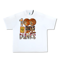 White 100 of days slam dunks Urban Heavy Tee - SublimationCraftShop