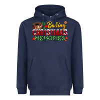 Navy baking christmas memories Heavyweight Hoodie - FaDigitalArtStudio
