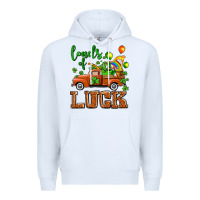 White St. Patrick's Day loads of truck Premium Hoodie - OliviaCreatesArt
