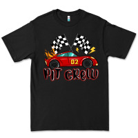 Black pit crew boys birthday race car Premium Tee - MaliasSmallBusiness