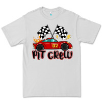 Dove Grey pit crew boys birthday race car Premium Tee - MaliasSmallBusiness