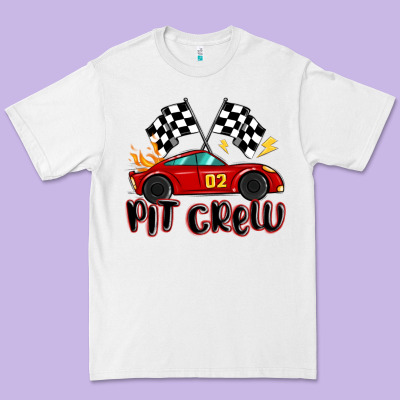 Pit Crew Boys Birthday Race Car Premium Tee Designed By Maliassmallbusiness