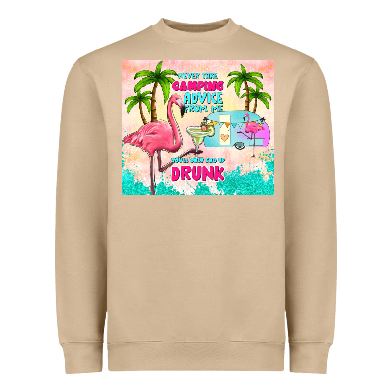 Never Take Camping Advice From Me Heavyweight Sweatshirt by TumblerDesignByShophia | Teevron