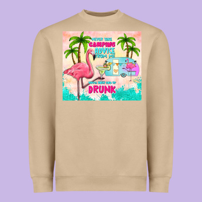 Never Take Camping Advice From Me Heavyweight Sweatshirt Designed By Tumblerdesignbyshophia