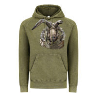 Vintage Olive navajo churro sheep head Vintage Hoodie - LillyAllenDesigns