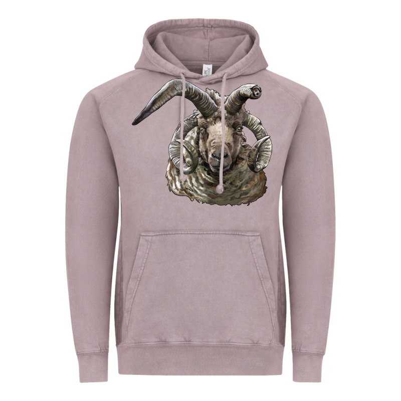 Navajo Churro Sheep Head Vintage Hoodie by LillyAllenDesigns | Teevron