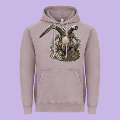Navajo Churro Sheep Head Vintage Hoodie Designed By Lillyallendesigns