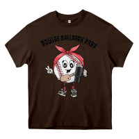 Chocolate Brown boujee ballpark babe Heavy Core Tee - MaliasSmallBusiness