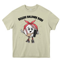 Mossy boujee ballpark babe Heavy Core Tee - MaliasSmallBusiness
