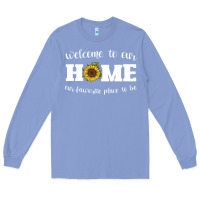 Colony Blue welcome to our Home Sunflower Long Sleeve Tee - Bettercallsaul