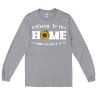 Heather Grey welcome to our Home Sunflower Long Sleeve Tee - Bettercallsaul