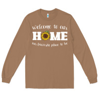 Toasted Coconut welcome to our Home Sunflower Long Sleeve Tee - Bettercallsaul