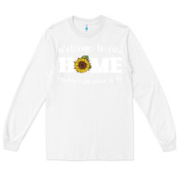 White welcome to our Home Sunflower Long Sleeve Tee - Bettercallsaul