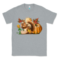 Heather Grey Fall Squirrel Classic Tee - LillyAllenDesigns