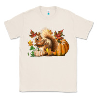 Natural Fall Squirrel Classic Tee - LillyAllenDesigns