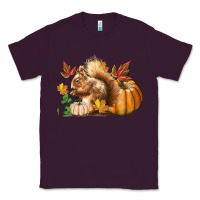 Plum Fall Squirrel Classic Tee - LillyAllenDesigns