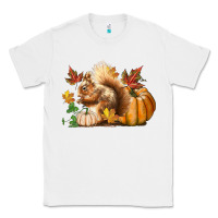 White Fall Squirrel Classic Tee - LillyAllenDesigns