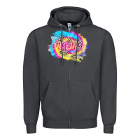 Smoke Mama Tie dye Leopard Zipper Hoodie - CowCowDesign