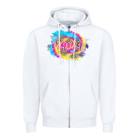 White Mama Tie dye Leopard Zipper Hoodie - CowCowDesign