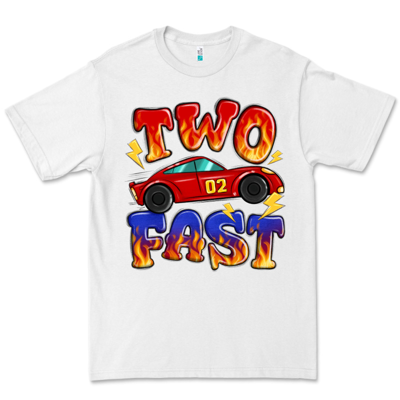 Two Fast Boys Birthday Racing Car Premium Tee by MaliasSmallBusiness | Teevron