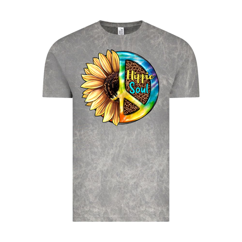 Hippie Soul With Sunflower And Leopard Background Vintage Tee by JahusDesignShop | Teevron