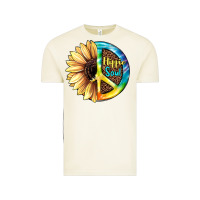Vintage Arctic Hippie Soul with Sunflower and Leopard Background Vintage Tee - JahusDesignShop