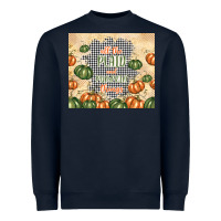 Navy all the plaid and pumpkin things Heavyweight Sweatshirt - TumblerDesignByShophia