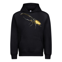 Black Hercules Beetle Side Urban Hoodie - LillyAllenDesigns