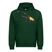 Forest Green Hercules Beetle Side Urban Hoodie - LillyAllenDesigns