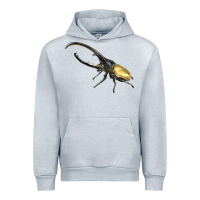 Heather Grey Hercules Beetle Side Urban Hoodie - LillyAllenDesigns