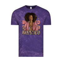 Cloud Purple blessed black woman Vintage Tee - Artiststas